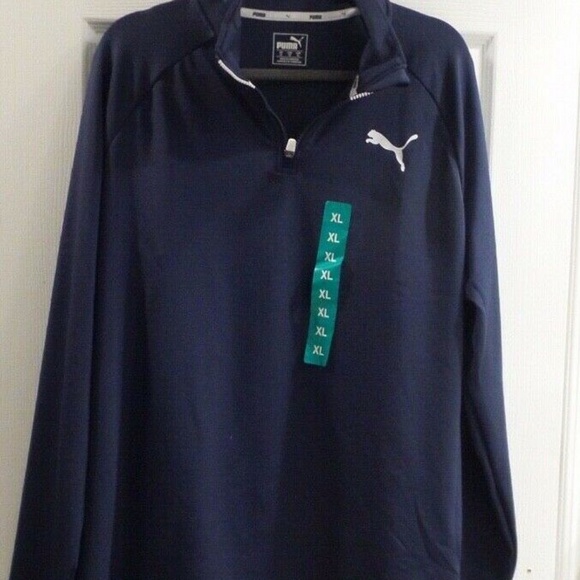 Puma Other - Puma® Men’s Active ¼ Zip Pullover, Blue, NWOT